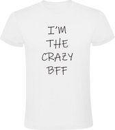 I'm the crazy bff Heren T-shirt | raar | gek | bestie | vrienden | vriendin | gek persoon | grappig
