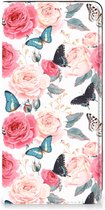 Flipcase Cadeautjes voor Moederdag OPPO A17 Smartphone Hoesje Butterfly Roses