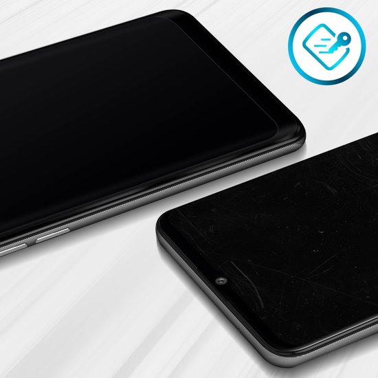 Convient pour Samsung Galaxy A32 Verre Trempé 9H Collage Complet Bord Biseauté Noir