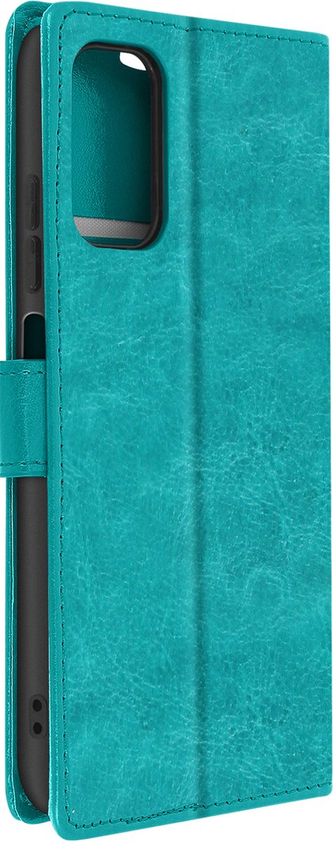 Geschikt voor Xiaomi Redmi Note 10s/10 Wallet Case Kaarthouder turquoise