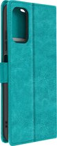 Convient pour Xiaomi Redmi Note 10s/10 Wallet Case Card Holder turquoise