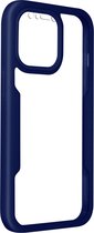 Integraal Hoesje Geschikt voor Apple iPhone 13 Mini Achterkant plexiglas, blauw