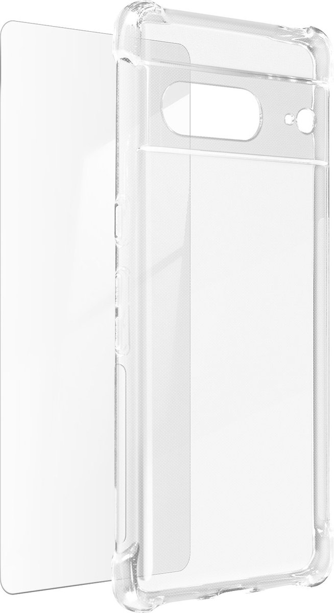 Pack Protection Geschikt voor Google Pixel 7 hoesje + transparant gehard glas
