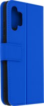 Cover Geschikt voor Samsung Galaxy A32 Flip Wallet Stand Video blauwe