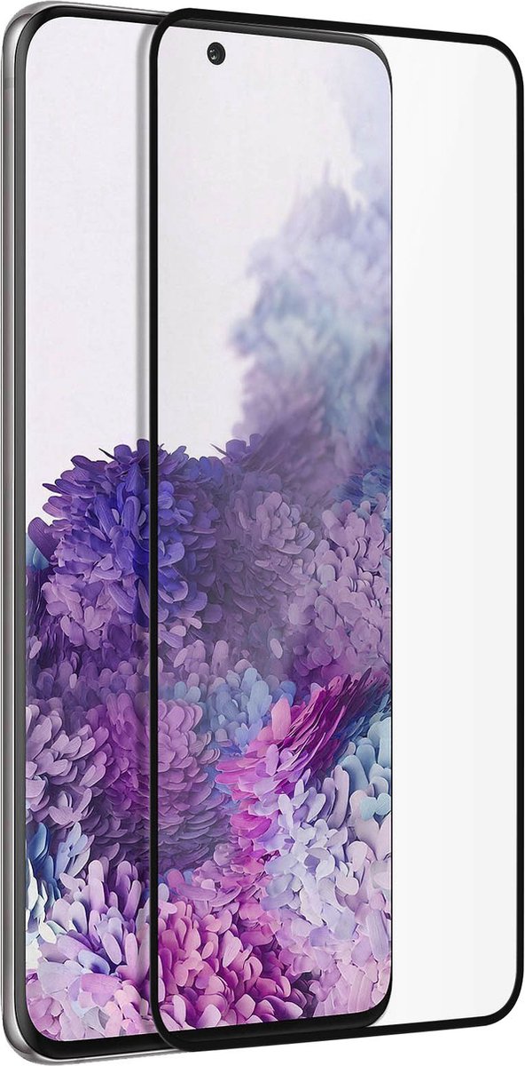 Akashi, Tempered Glass Screenprotector Geschikt voor Samsung Galaxy S20 Plus, Zwart