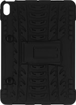 Geschikt voor Apple iPad Air 2020 Shockproof Case met Metalen riemclip zwart