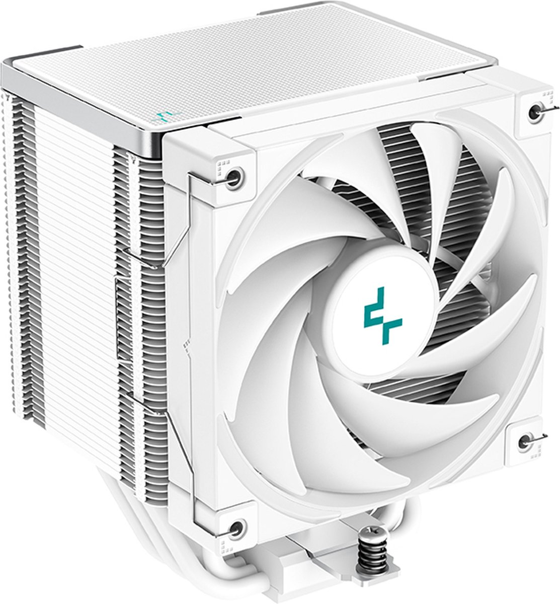 DeepCool AK500 WH 5x Heat Pipe White Single Tower CPU Air Cooler, 1x FK120 120mm FDB Bearing PWM High Performance Fan, Intel: LGA2066/2011-v3/2011/1700/1200/1151/1150/1155 AMD: AM5/AM4, L.S.P Cable, Easy Install, 240W TDP