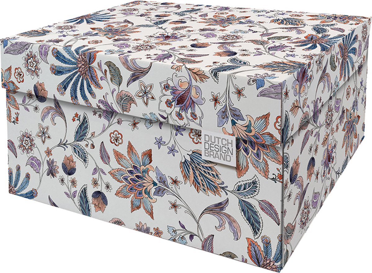 Dutch Design Brand - Dutch Design Storage Box - Opbergdoos - Flower Aquarel