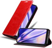 Cadorabo Hoesje geschikt voor Xiaomi Mi A2 LITE / RedMi 6 PRO in APPEL ROOD - Beschermhoes met magnetische sluiting, standfunctie en kaartvakje Book Case Cover Etui