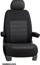 Pasvorm stoelhoezen set (stoel en stoel) Ford Transit Courier 2014 /m heden - Stof zwart