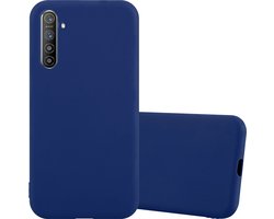 Cadorabo Hoesje geschikt voor Realme X2 / XT / Oppo K5 in CANDY DONKER BLAUW - Beschermhoes gemaakt van flexibel TPU silicone Case Cover