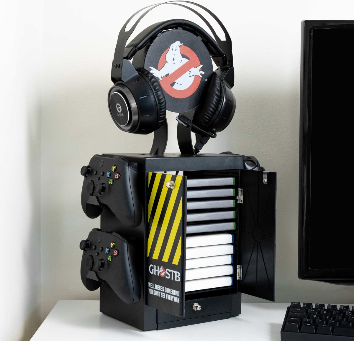 Numskull - Ghostbusters - Officiele Luxe Gaming Opbergtoren voor 4 Controllers - 10 Games - Koptelefoon thumbnail 2