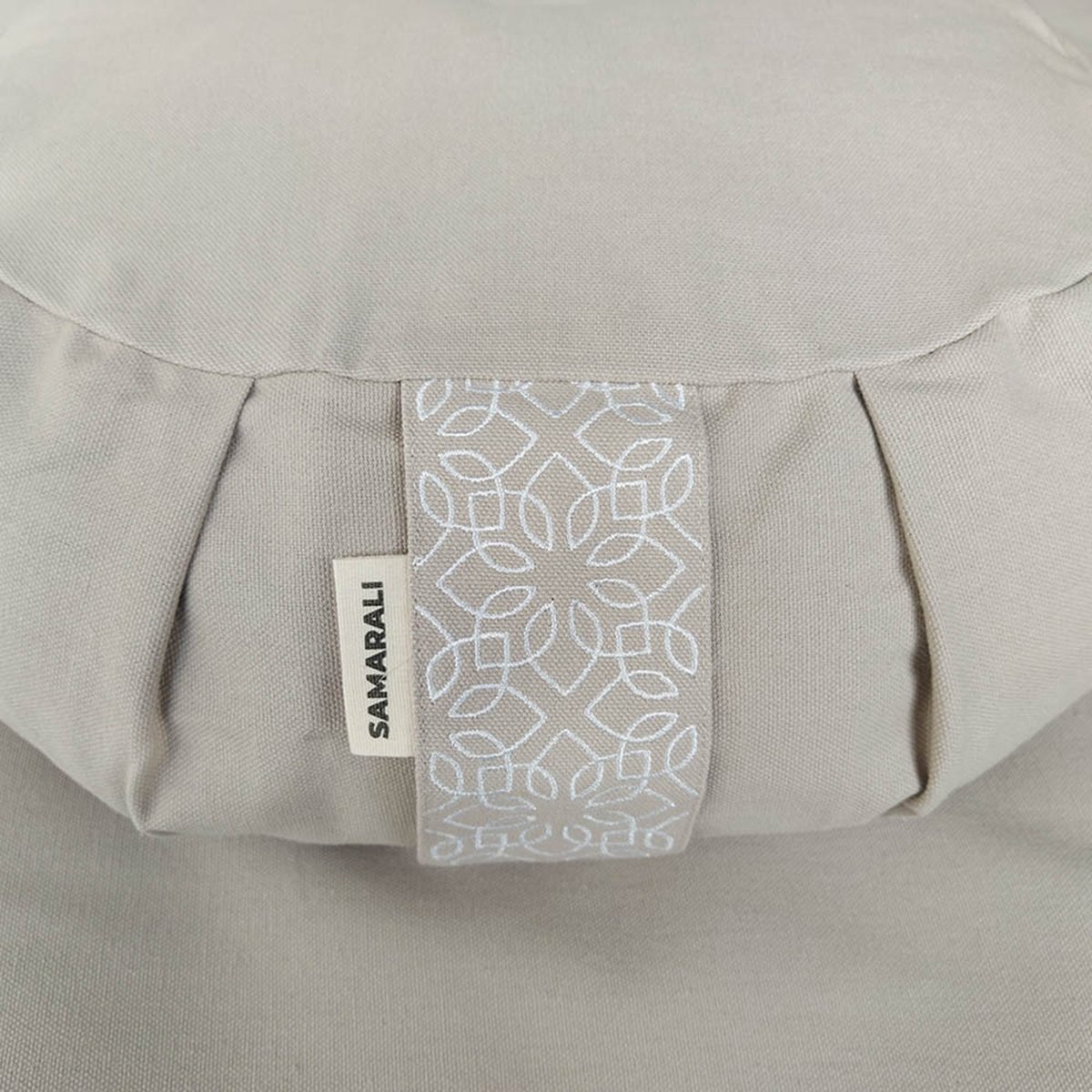 Bol.com Samarali Halve Maan Meditatiekussen - 38 × 25 × 14 cm – Ergonomisch Zafu Yoga Kussen – 100% Biologisch Katoen – Verstelb... aanbieding
