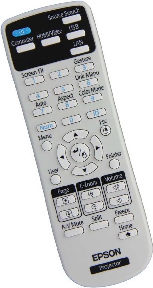 Afstandsbediening geschikt voor de EPSON POWERLITE 2265U beamer, vervangt 2177023 / 217702300