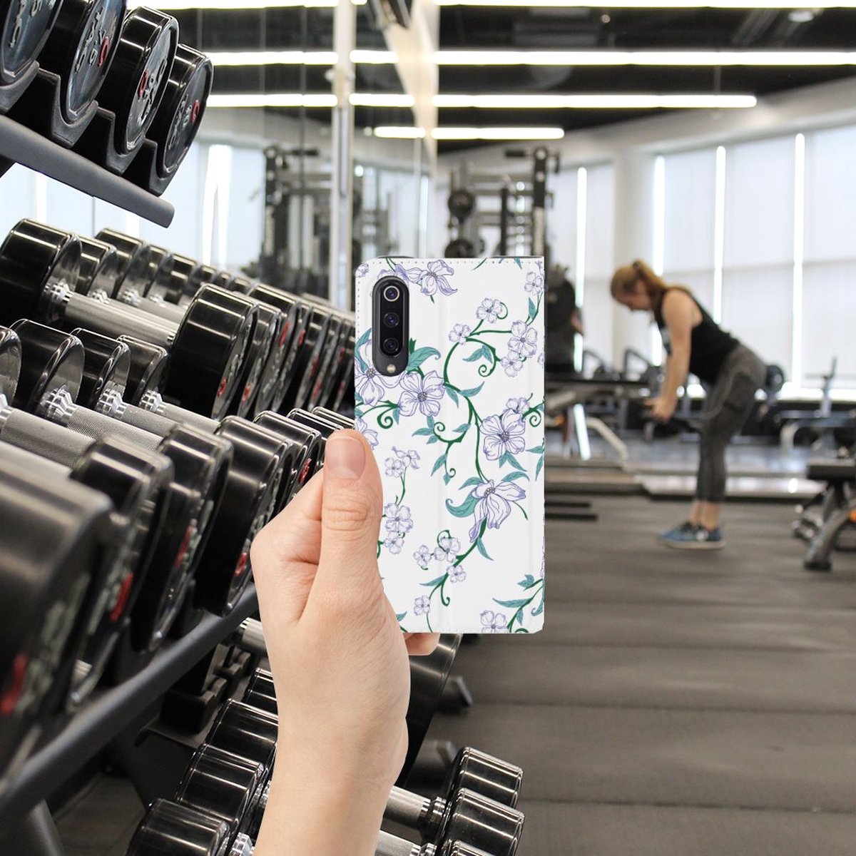 Xiaomi Mi 9 Uniek Smart Cover Blossom White