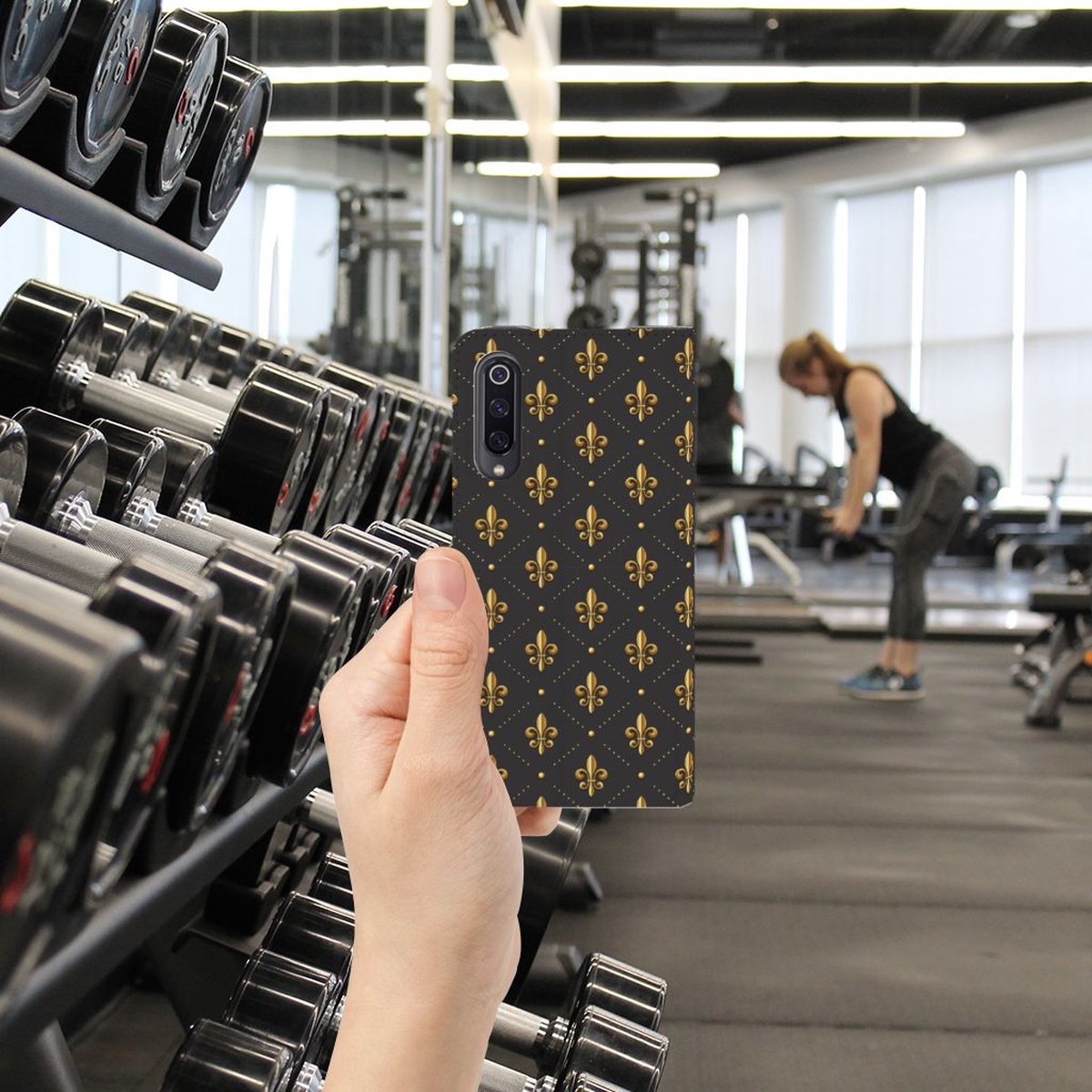 Xiaomi Mi 9 Hoesje met Magneet Franse Lelie