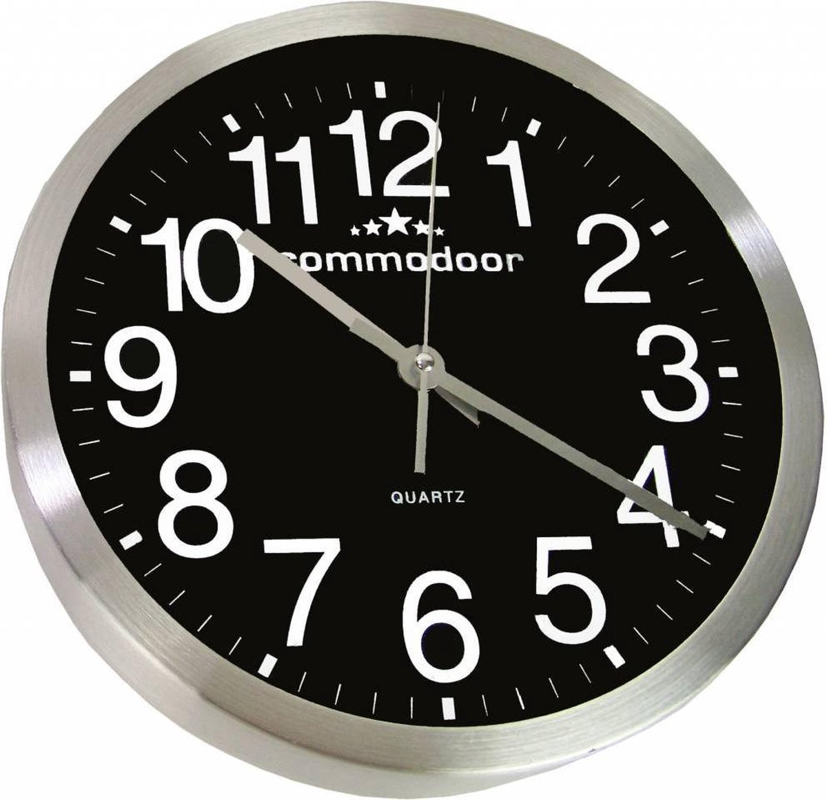 JVD hp684.1 Horloge Murale Quartz Analogique argentés environ Silencieux sans faire TIC-TAC Ø Env 30,5 cm 