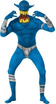 Morphsuits™ Orc Jaw Dropper Blauw - SecondSkin - Verkleedkleding - 176/184 cm