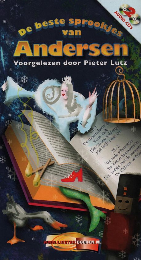 9789061123989 - De beste sprookjes van Andersen - voorgelezen door Pieter Lutz. 2 audio-CD's.