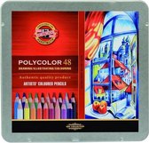 Polycolor Kleurpotloden 48 st. met extra kleurboekje