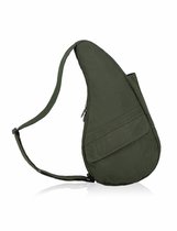 The Healthy Back Bag Textured Nylon Deep Forest Small Groen