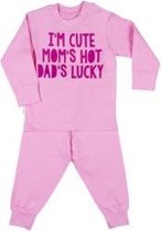 Frogs and Dogs Pyjama Cute Hot Lucky Pink maat 74