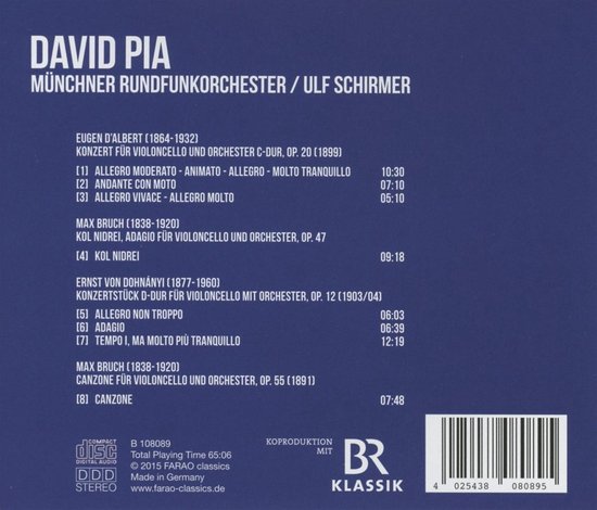 David Pia Münchner Rundfunkorchester Cd Album Muziek Bol 