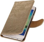 Lace Goud Microsoft Lumia 535 Book/Wallet Case/Cover Hoesje
