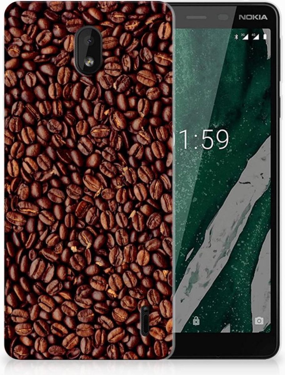Nokia 1 Plus Siliconen Case Koffiebonen