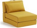 Kave Home - Arty vouwbed mosterd 70 x 89 (200) cm Kave Home - Arty vouwbed mosterd 70 x 89 (200) cm