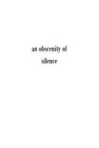An Obscenity of Silence