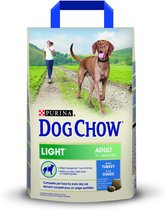 DOG CHOW Adult Light - Kalkoen - hondenvoer - 2,5 kg