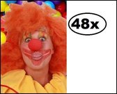 48x Schuimneus clown rood