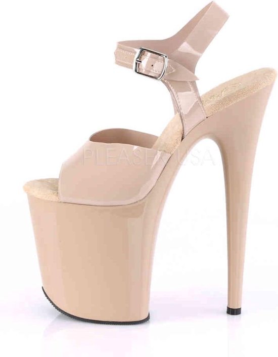 Pleaser Sandale avec bride à la cheville -35 Chaussures- FLAMINGO-808GF US 5 Argenté