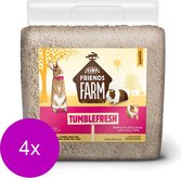 Supreme Tiny Friend Farm Tumble Fresh Bedding - Bodembedekking - 4 x 8.5 l