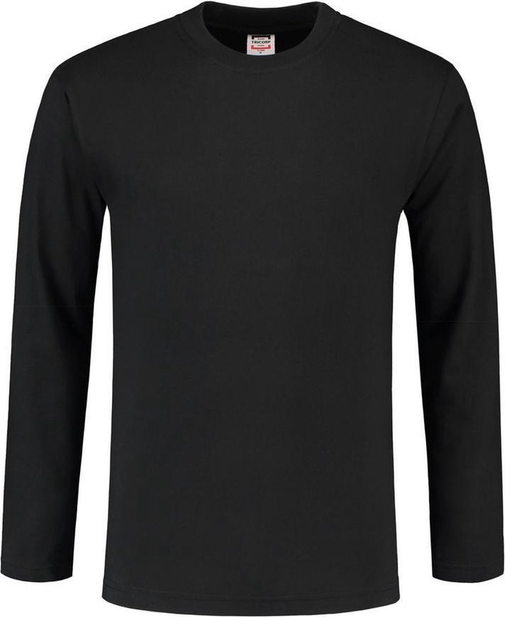 Tricorp t-shirt lange mouw - Casual - 101006 - zwart - maat XXL