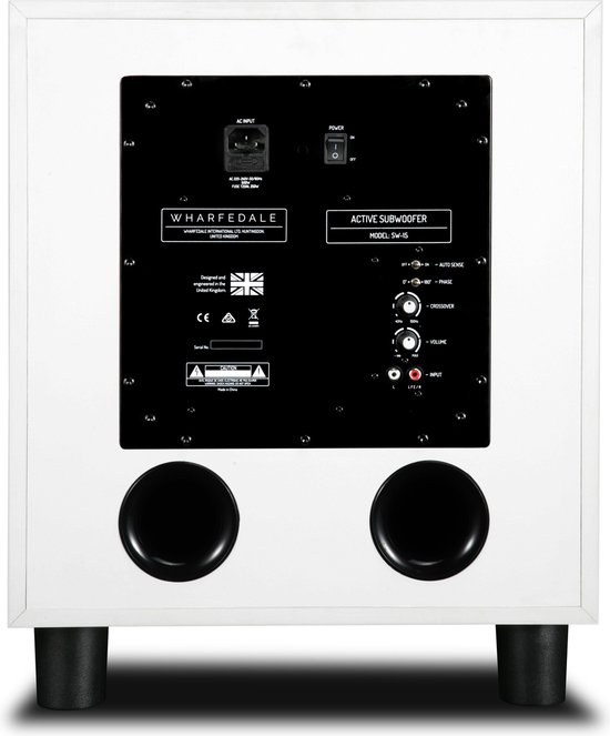 Wharfedale SW-15 - Subwoofer - Diepe bas - Ingebouwde versterker - Thuisbiscoop - Wit van Wharfedale — afbeelding 4