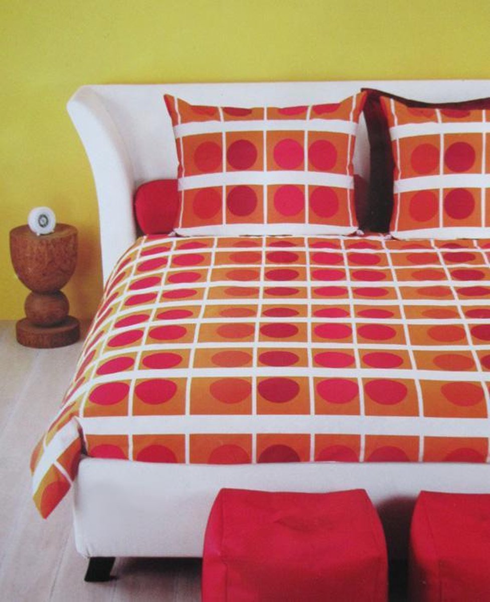 Beddinghouse Rondo Dekbedovertrek - Litsjumeaux - 240x200/220 cm - Oranje