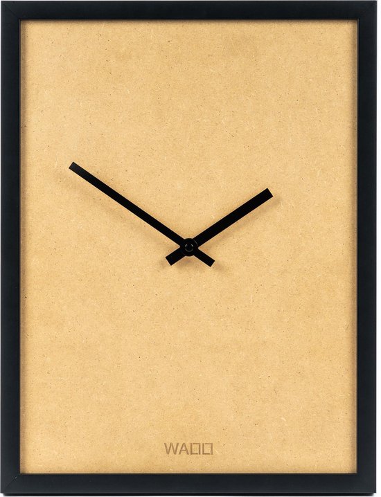 WALLLL O'Clock - Scandinavische klok - 33x43cm - Duurzame houten klok -  Handmade -... | bol.com