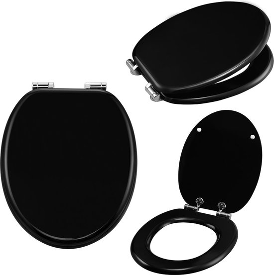 Softclose WC bril - toiletbril - toiletzitting - zwart | bol.com