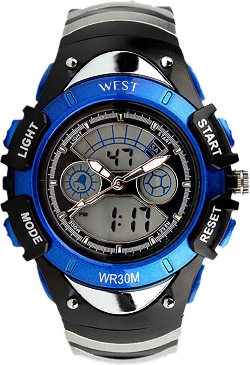 West Watch - multifunctioneel kinderhorloge - model Snow - blauw