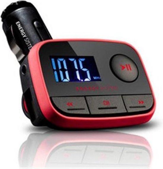 Energy Sistem Car MP3 f2 Racing Red FM transmitter 87,5 108 MHz Zwart, Rood