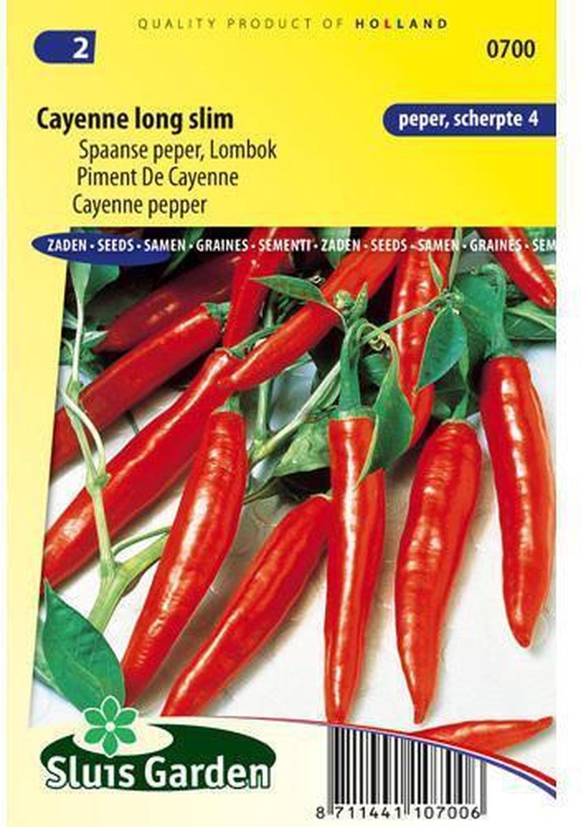 Sluis Garden - Peper Cayenne Long Slim - Sluis garden