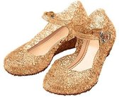 Prinsessen schoenen goud - Elsa / Anna schoenen maat 31 (valt als maat 29) - voor bij je Elsa jurk