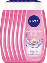 NIVEA Douche Waterlily & Oil - 400 ml - voordeelpakket 5+1 gratis