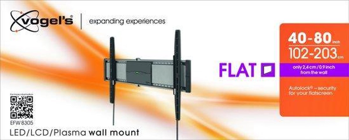Support mural pour écran plat Vogel's WALL 3145 ORIENTABLE 180° POUR
