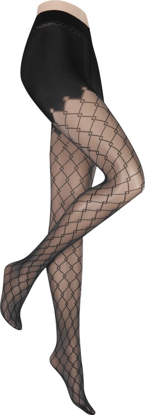 Hudson Panty met maxi visnet print Maat 