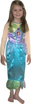 Disney Prinsessenjurk Arielle Glitter Long Sleeve - Kostuum Kind - Maat 116/122 - Carnavalskleding