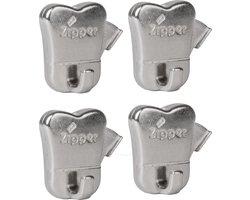 STAS zipper - ophanghaak - schilderijhaken - 4 Stuks