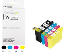 Improducts Improducts® Inkt cartridges Alternatief Epson T1301 T1302 T1303 T1304 T1306 1x set chip v4